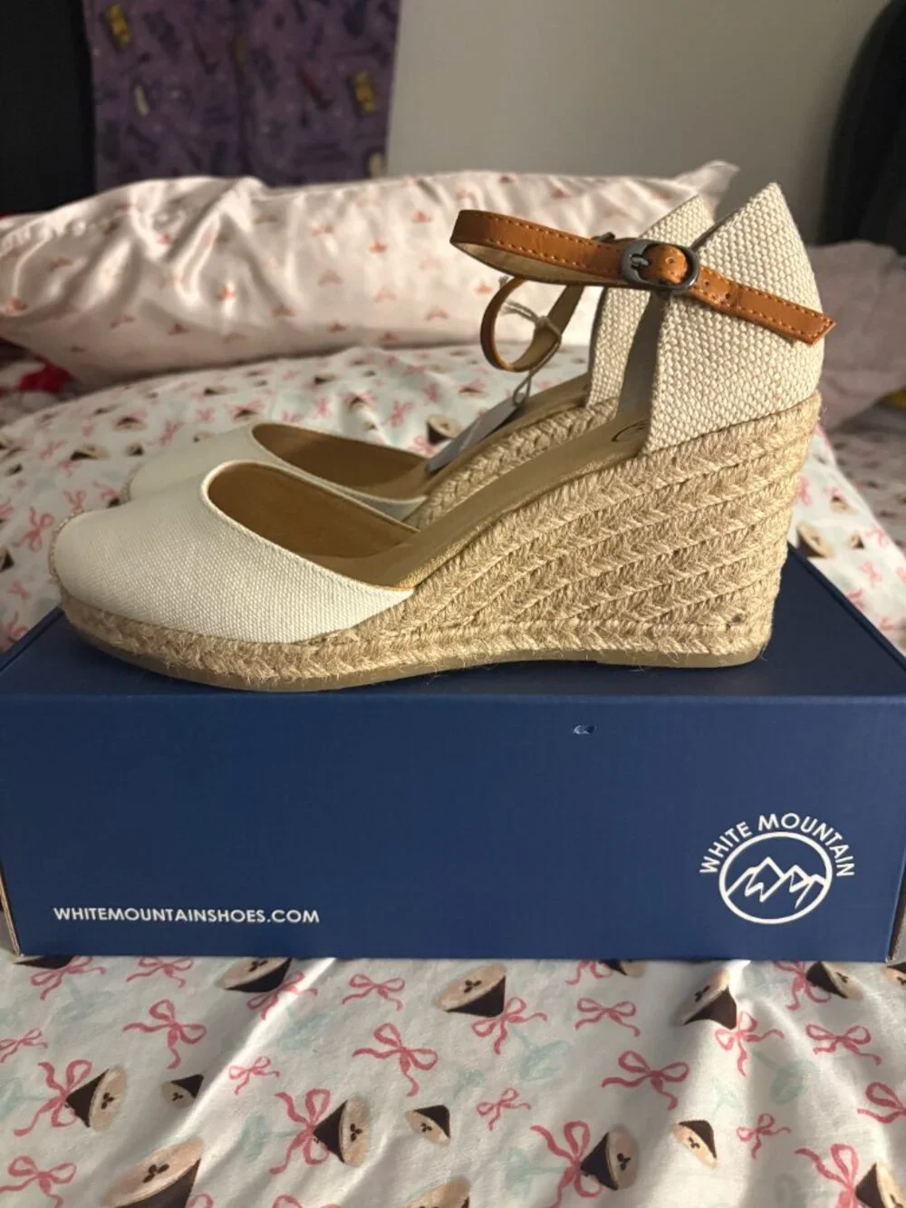 White Mountain Women's Mamba Espadrille Wedges (wide width)